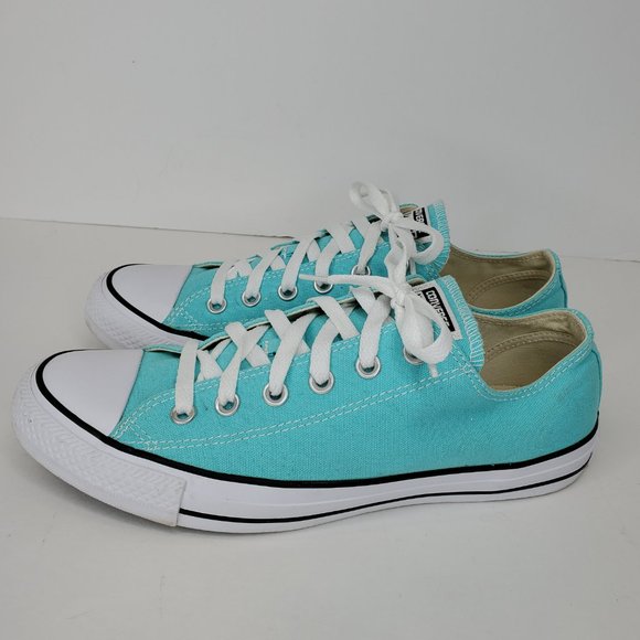 Converse All Star Low Top Light Blue Sneaker Shoes Men's Size 8 Wm's 10. - Picture 5 of 12